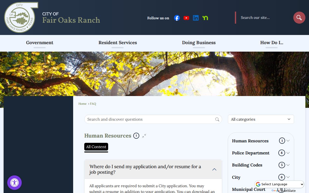 Fair Oaks Ranch Municipal Court FAQ with payment and extension information